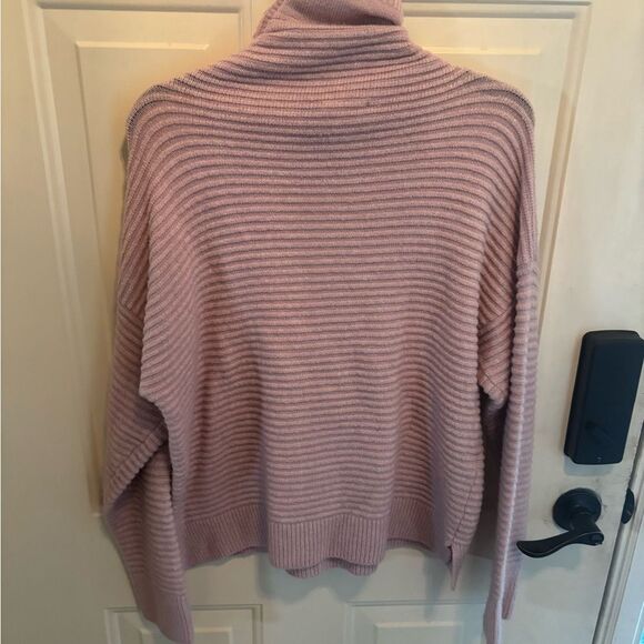 For The Republic Women's Light Pink Cowl Neck Sweater - Picture 3 of 5